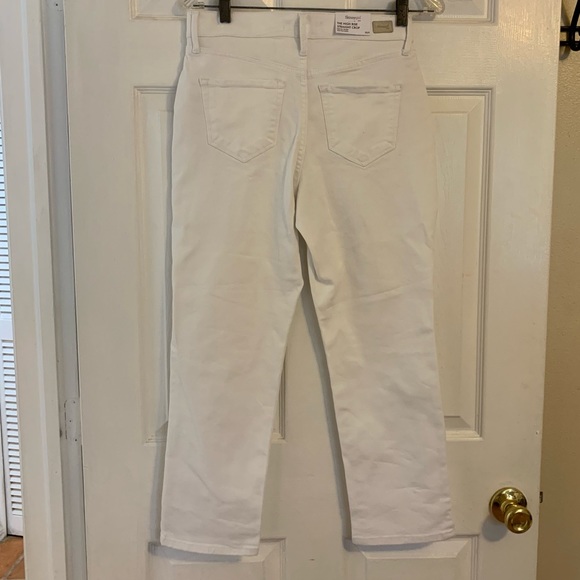 NEW SKINNY GIRL High Rise Straight Leg Ankle Crop Jeans White. SZ 25 - Picture 9 of 11